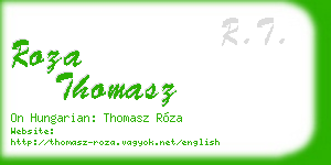 roza thomasz business card
