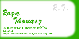 roza thomasz business card